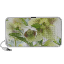 Bud To Blossom - White Hellebores Mini Speakers