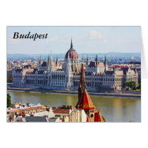 Budapest, the building of the Parliament, Budapest Greeting Card