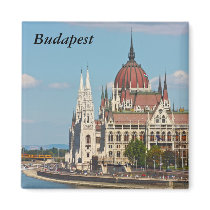 Budapest, the building of the Parliament, Budapest Refrigerator Magnet