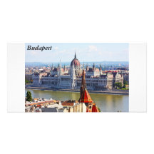 Budapest, the building of the Parliament, Budapest Photo Card Template