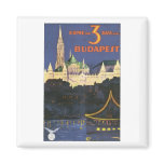 Budapest Vintage Travel Poster Magnets