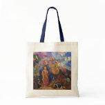 Buddha and the Flower by Odilon Redon Tote Bags