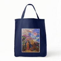 Buddha and the Flower by Odilon Redon Bag