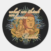 Buddha Become Quote Stickers