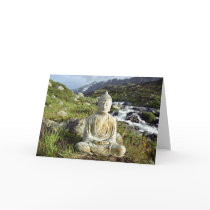 Buddha by a Stream Card