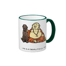 Buddha Chocolate Lab Mug