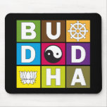 Buddha Coloured Blocks Mouse Pad