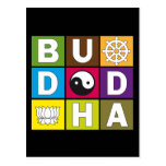 Buddha Coloured Blocks Postcards