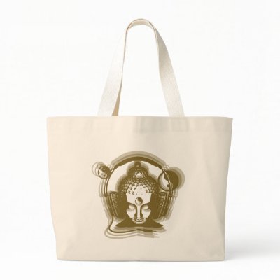 Buddha Deejay Tote Bags by ravedesign