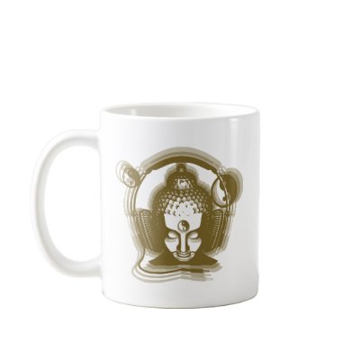 Buddha Deejay Coffee Mugs by ravedesign