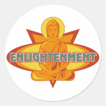 Buddha Enlightenment Round Stickers