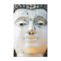 Buddha face Stretched Canvas Print