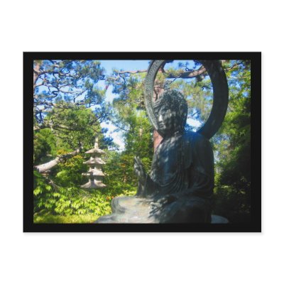 buddha gardens post card by cardart