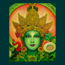 Buddha Goddess Green Tara beautiful art Poster posters