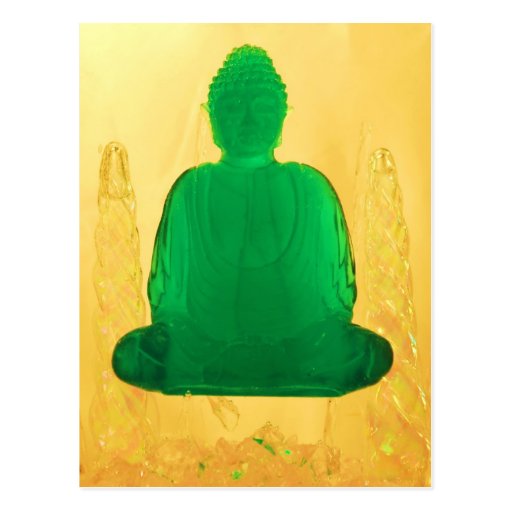 buddha in gold post cards