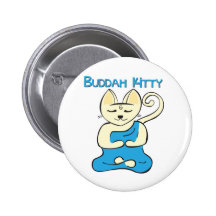 Buddha Kitty Buttons