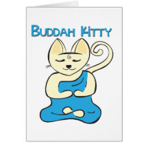 Buddha Kitty Greeting Cards