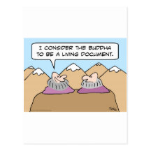 buddha living document post cards