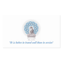 Buddha Lotus Flower Quote Business Card Template