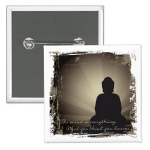 Buddha Mind Is Everything Button