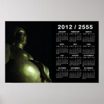 Buddha Night 2012 / 2555 Buddhist Calendar Print