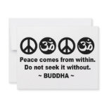 Buddha Peace Quote Custom Announcement