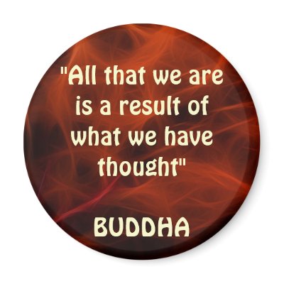 Buddha Positive Quote Fractal Art Magnet Series by RavenSpiritPrints