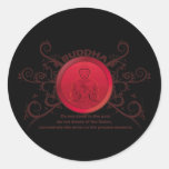 Buddha Present Moment Round Stickers