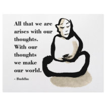 Buddha Quote: All That We Are Custom Letterhead