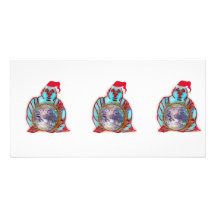 Buddha Santa Personalized Photo Card