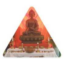 Buddha Shrine Triangle Sticker