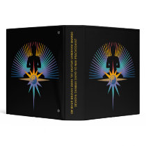 Buddha Star 3D & GAYATRI MANTRA | black Binders