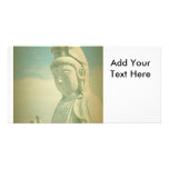 Buddha Statue Antiqued Picture Card