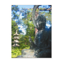 buddha statue gardens post card