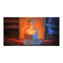 Buddha statue picture card
