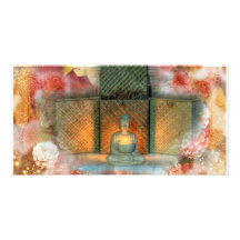 Buddha statue picture card