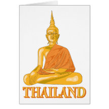 Buddha Thailand Greeting Cards