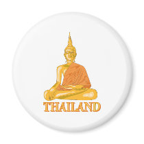 Buddha Thailand Refrigerator Magnets