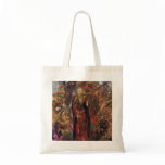 Buddha Walking Among the Flowers Canvas Bags