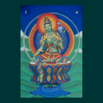 Buddhism Poster Green Tara Tibetan Goddess Buddha posters