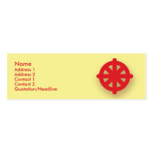 Buddhism - Skinny Business Card Templates