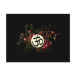 Buddhist Floral Om Postcard