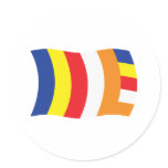 Buddhist Religion Flag Sticker