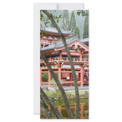 Buddhist Temple bookmark Custom Rack Cards by lesrubadesigns