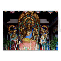 Buddhist Temple Gods Greeting Card
