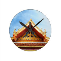 Buddhist temple in Thailand Wallclocks