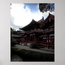 Buddhist Temple Side, Oahu Posters