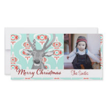 Buddy Elk  Ornament Christmas  Photo Card