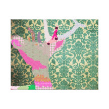 Buddy Vintage Wallpaper Canvas Stretched Canvas Prints
