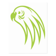 Budgerigar Bird Pondering Post Card